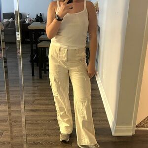 Beige Cargo Pants